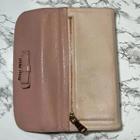 MIU MIU Two tone pink wallet - Picture 14 of 14